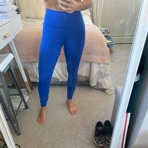 Blue lululemon 7/8 leggings